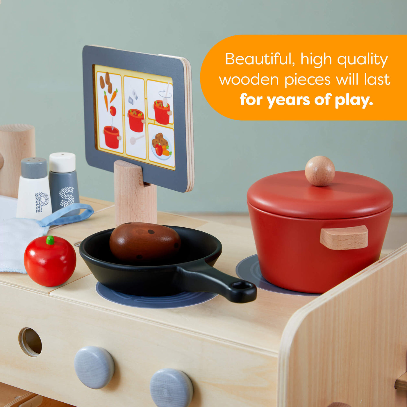 Creative Play 3 in 1 – Play Kitchen, Store & Workshop